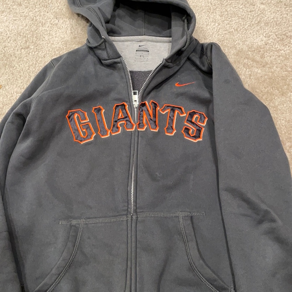 Gray, medium, Nike MLB Giants zip up
